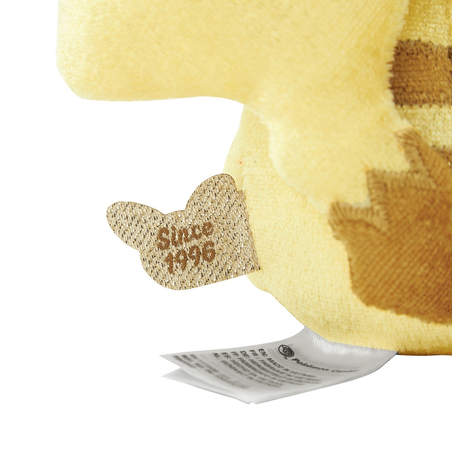 Pokemon Center 30th Anniversary Sparkling Pikachu Mascot7.0"H - Gold 1996 Tag