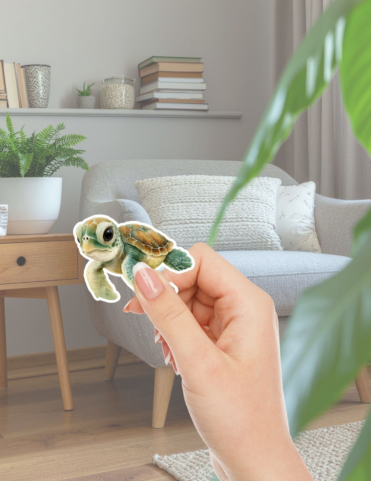 Baby Turtle Die Cut Vinyl Stickers Set Scrapbooking Laptop Waterbottle