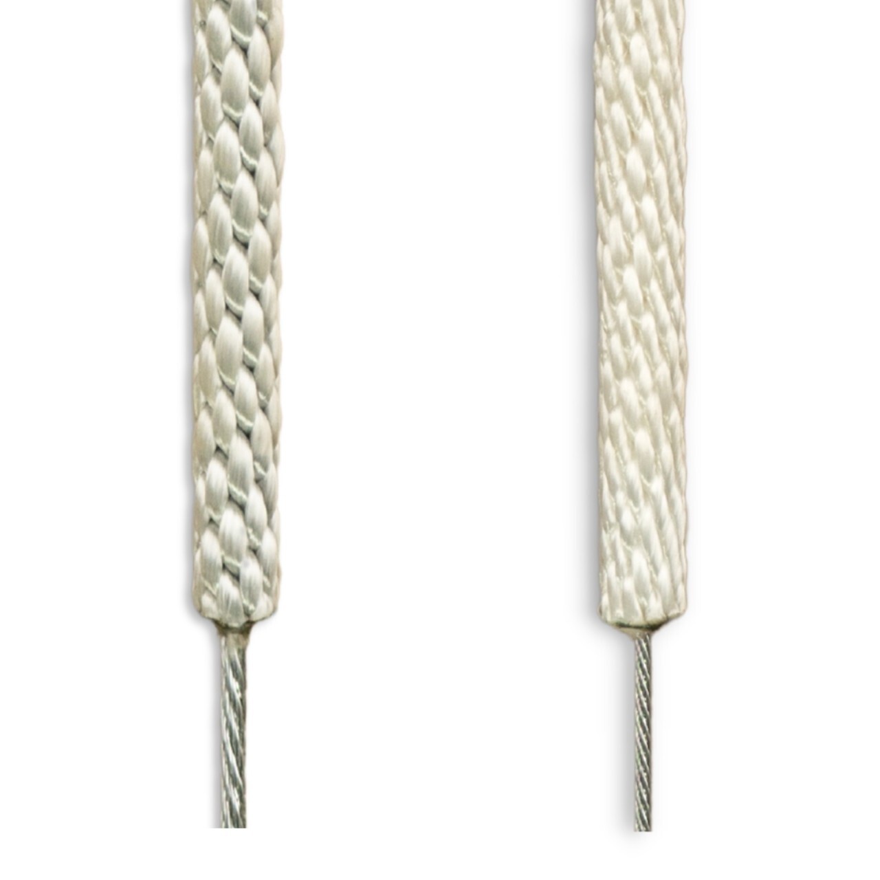WIRE CENTER FLAGPOLE ROPE Replacement halyard braided Polyester line White Silve