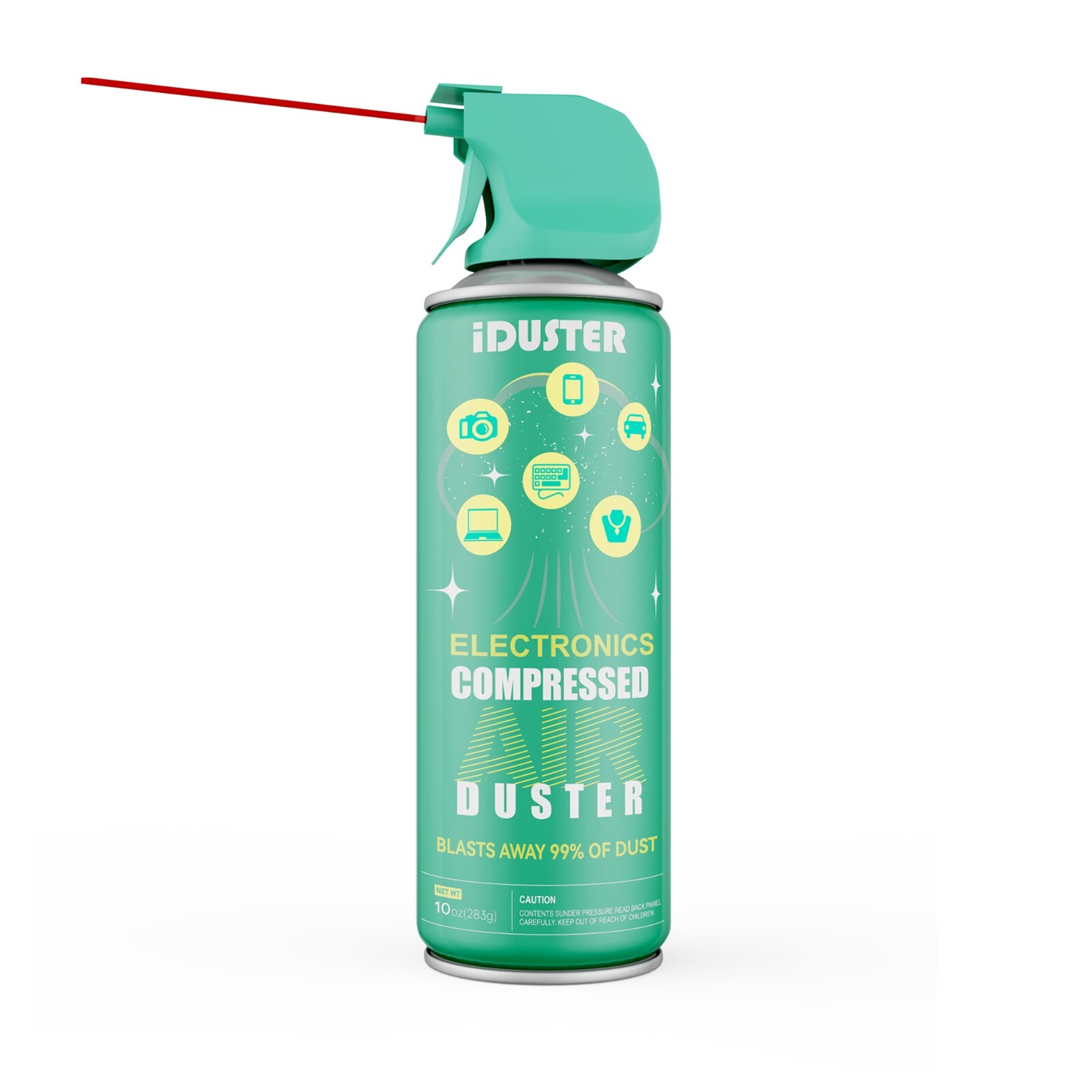 Compressed Air Duster Cleaner for Computer iDuster Compressed Air Cans, 1 can