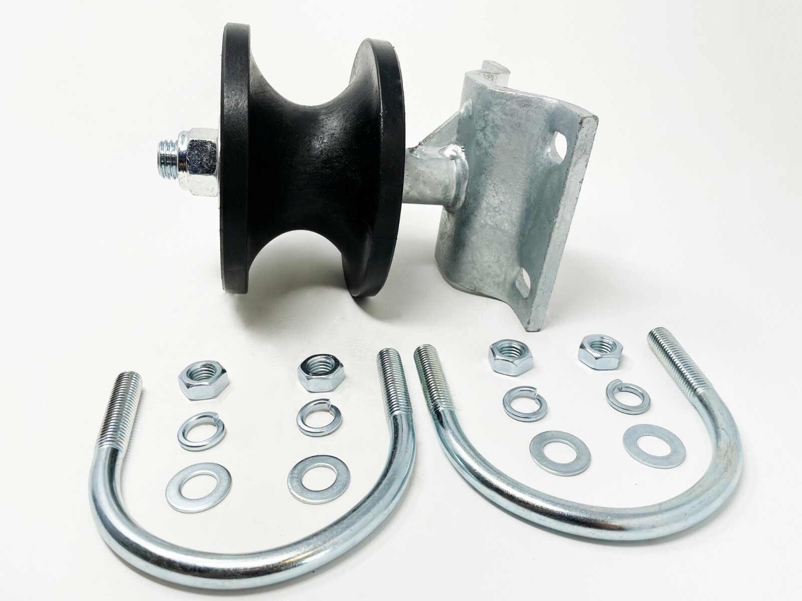 4" Cantilever Gate Roller 2" Round Post Heavy Duty Nylon for Chain Link Fence