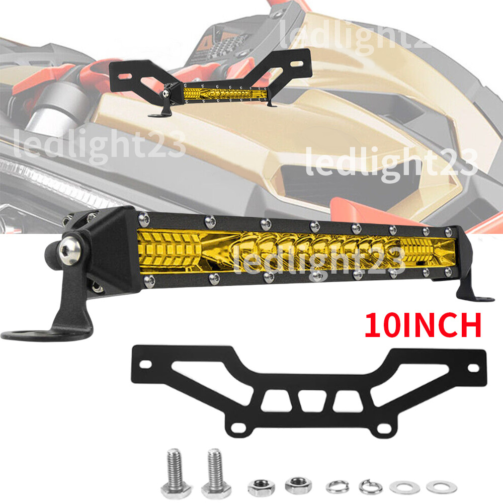 Fit for Can Am Maverick X3 & Max Shock Tower 10" LED Light Bar Mount Bracket