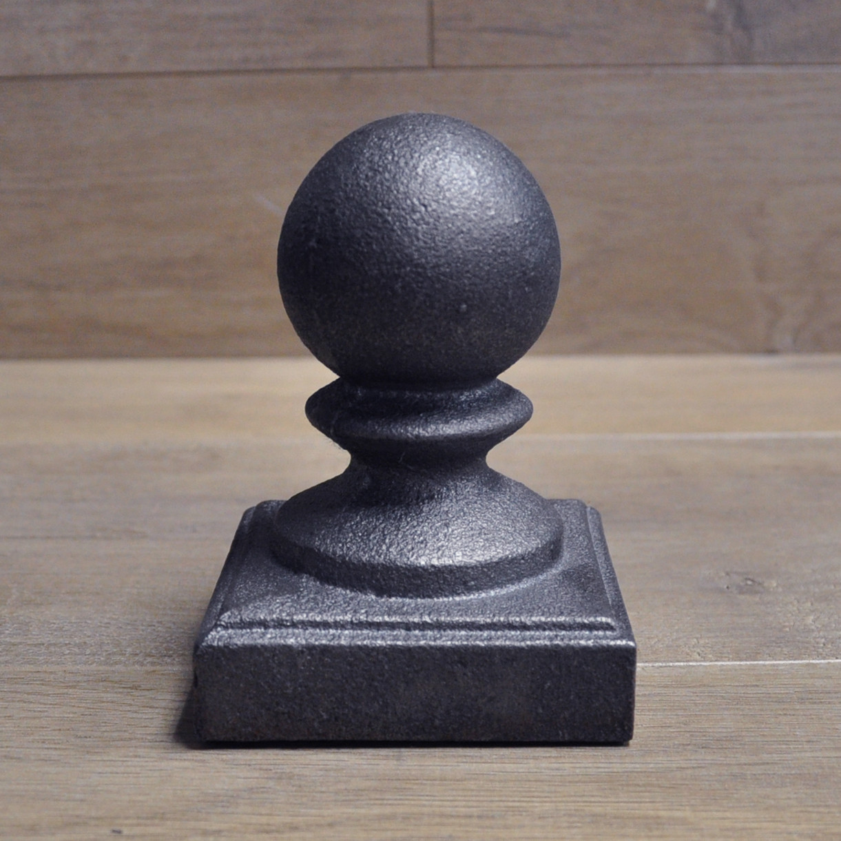 Cast iron Ball Fence Finial Square Post Caps Topper For 3 x 3" Posts | 4 Pieces