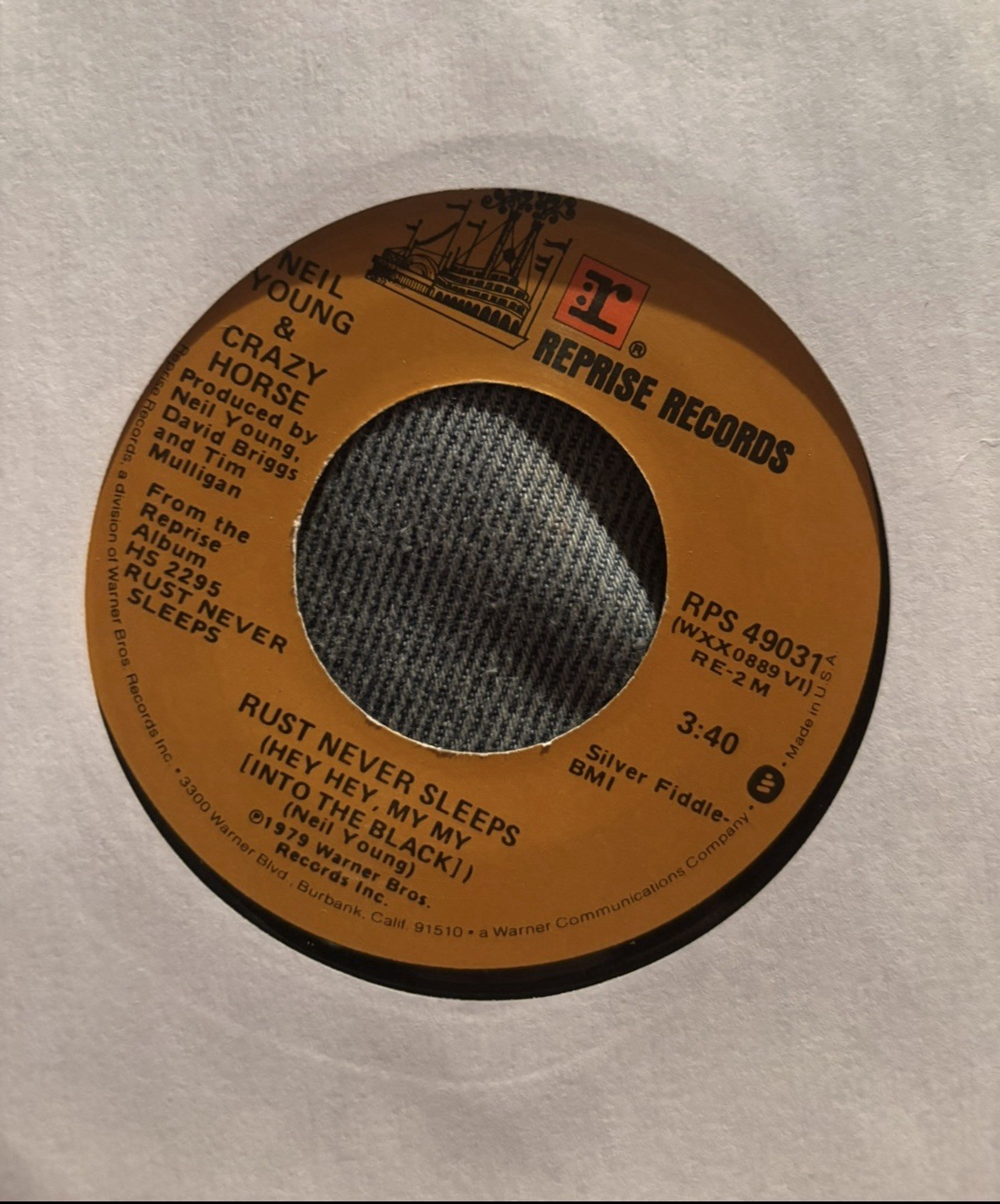 Neil Young And Crazy Horse: Rust Never Sleeps Hey Hey My My/ My My Hey Hey 45