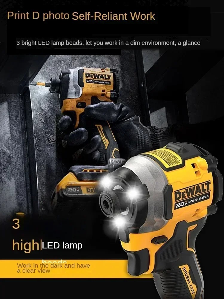 DEWALT DCF850 Impact Driver Electric Driver 20V Brushless Cordless 3250RPM...