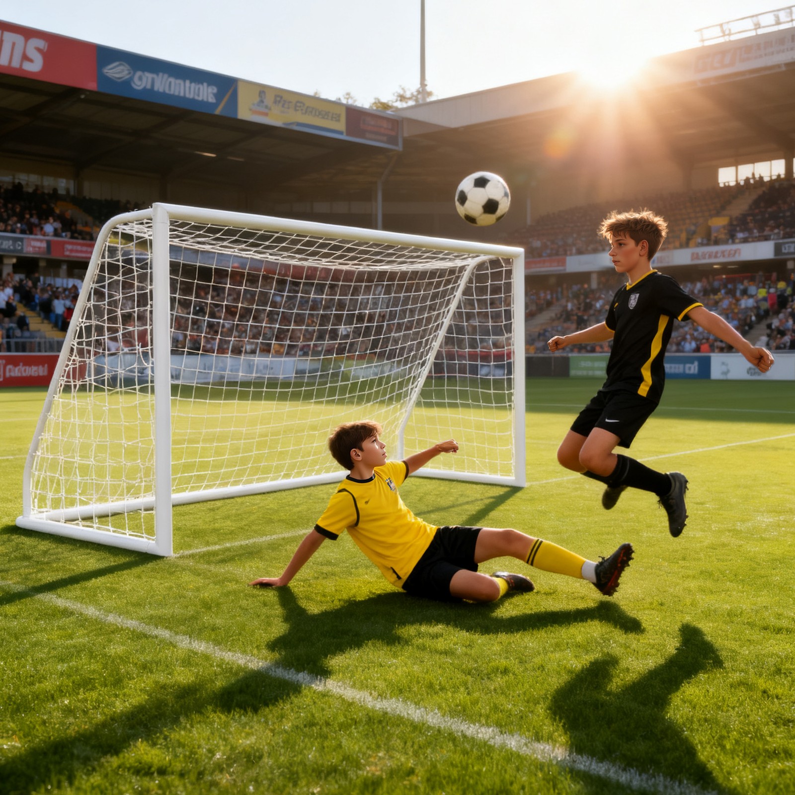 Portable Soccer Goal 12'x6' PVC Frame Soccer Net for Backyard Football Training