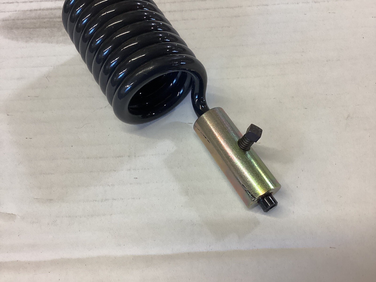 Hose Saver Spring 17” With 5/16 “ Rod And Weld On Bushing For Hydraulic Hose