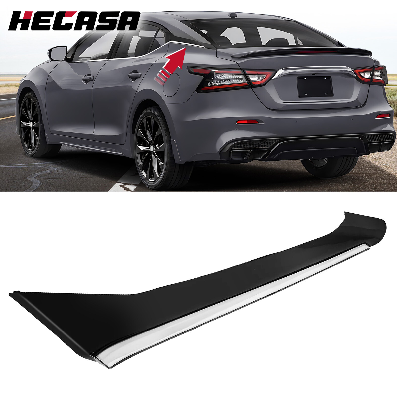 Rear Left Side Pillar Molding Trim For NISSAN MAXIMA 2016-2021 #78873-9DJ1A