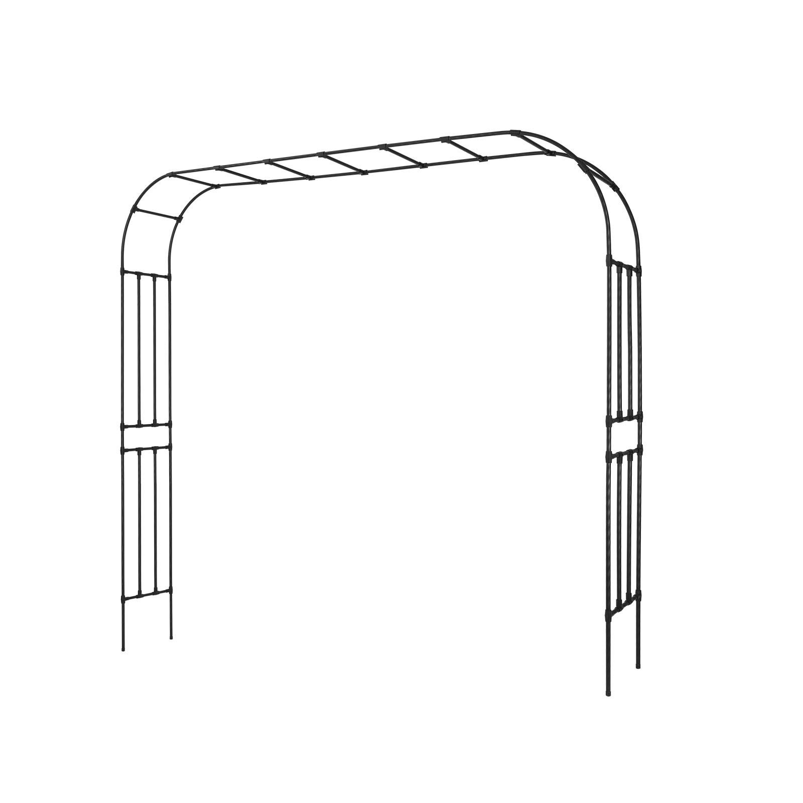 Uimoso Metal Garden Arbor 94.5x126x15.8 in Trellis Climbing Plants and Events