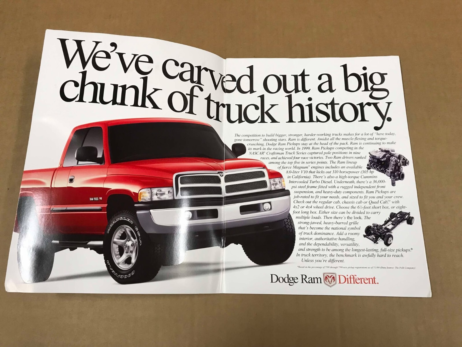 NOS 2001 Dodge Ram Dealership Salesman Brochure