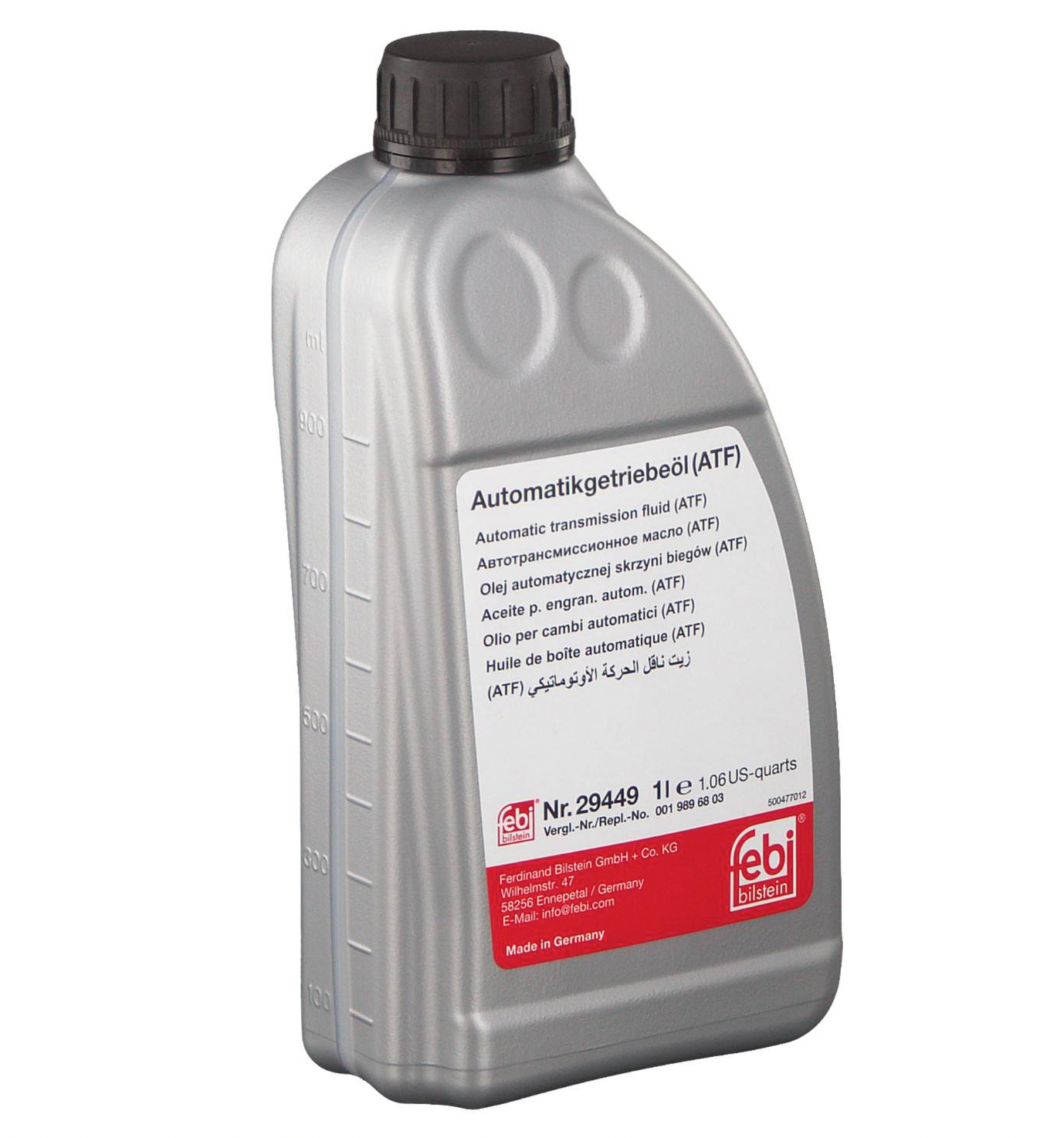 Transmission Service Kit 6L ATF + Filter + Gaskets + Pan Bolts for Mercedes