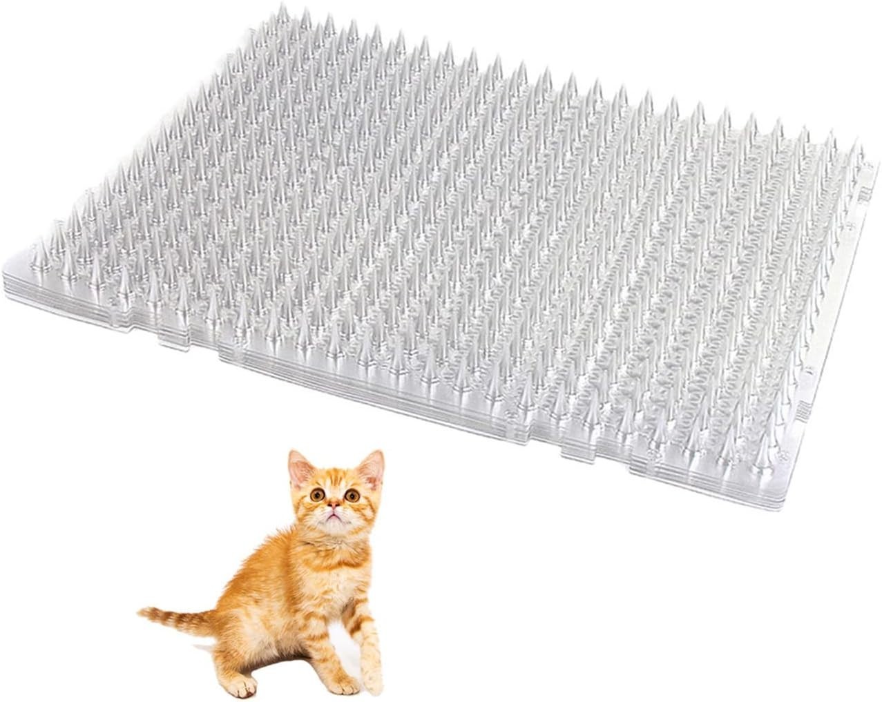 10 packs scat mat for cats, 13x16 inches pet deterrent spikes, indoor outdoor...