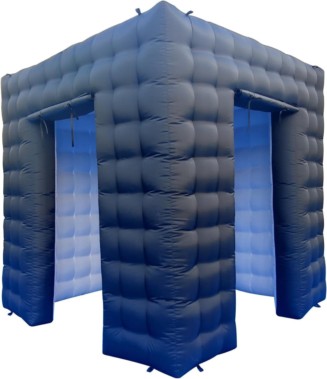 LED 360 2 Doors Photo Booth Enclosure Inflatable Backdrop Inflatable Photo Booth