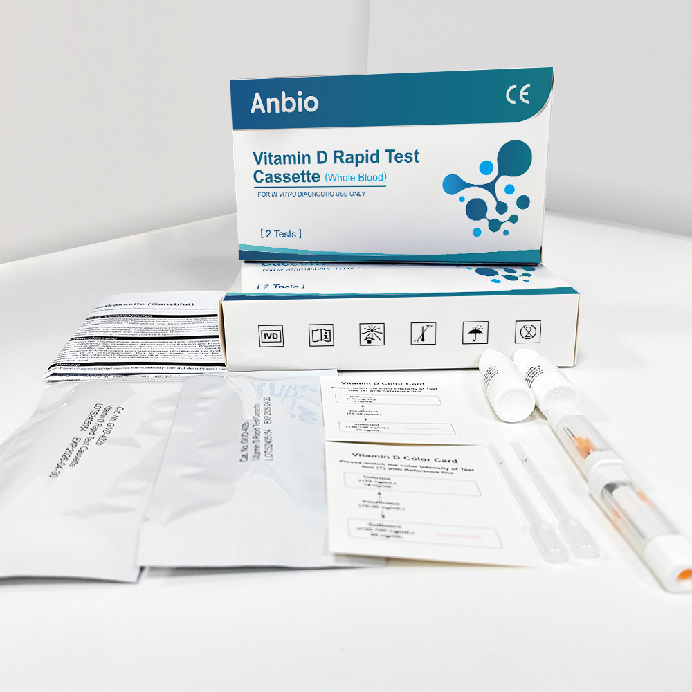 2Pcs*Vitamin D Test Kit Rapid Vitamin D Level Deficiency for Home Health Check