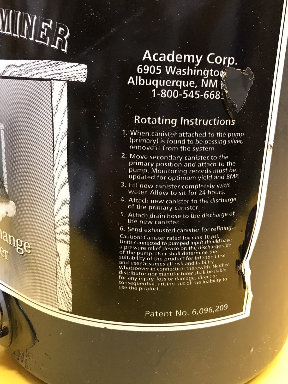 Academy XR-4WJ Silver Recovery Unit Photo Lab Chemical Noritsu Fuji