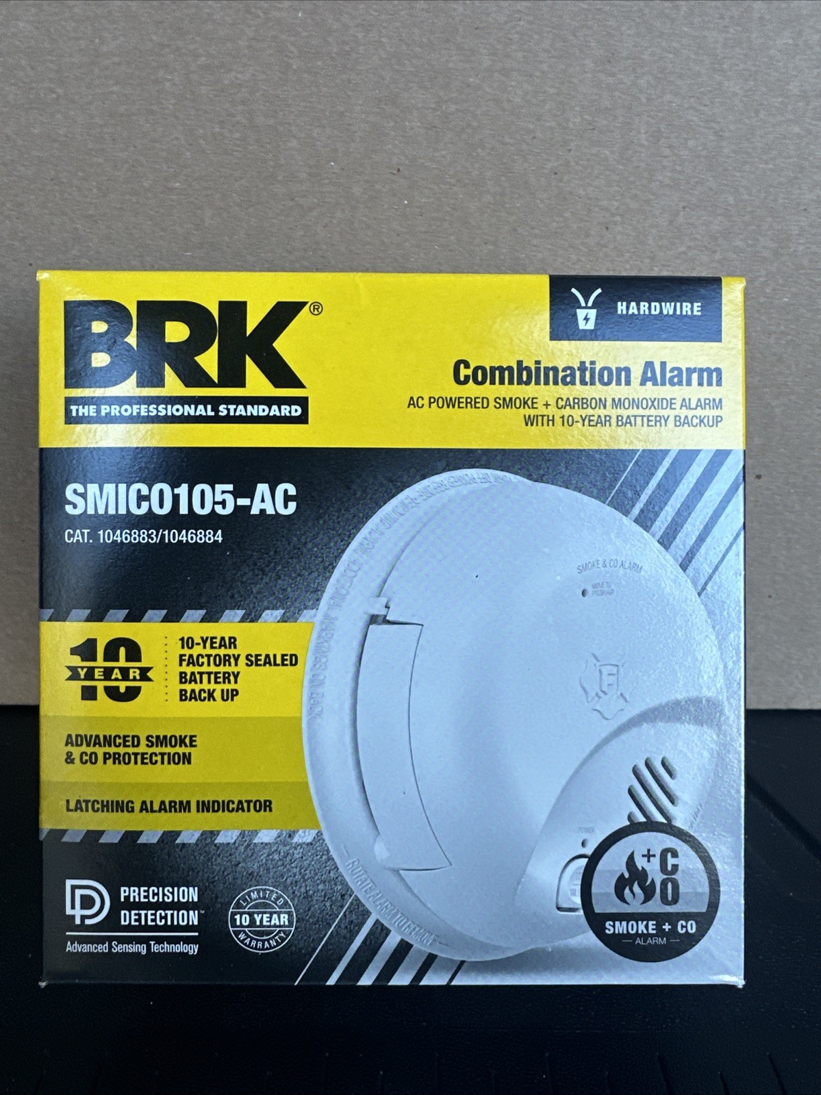 First Alert BRK SMICO105-AC Hardwired AC Smoke & Carbon Monoxide Detector, 24pck