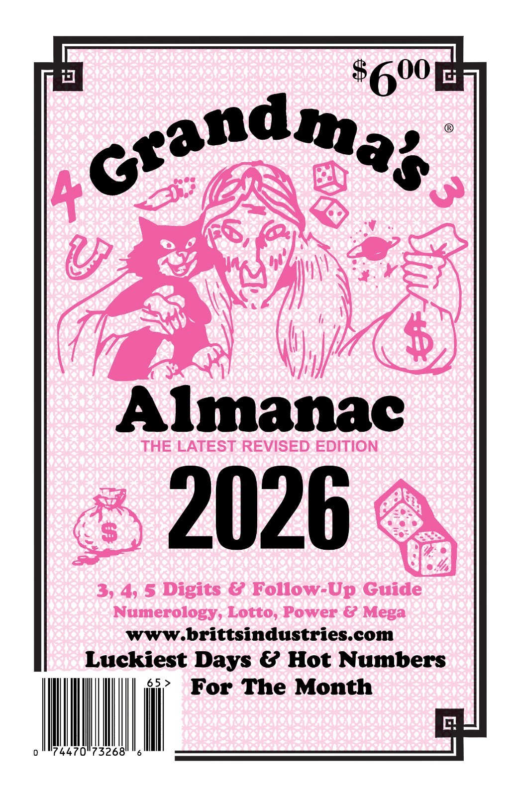 2026 Grandma's Almanac - Lottery Book - Dream Book - Numerology Book - Lottery