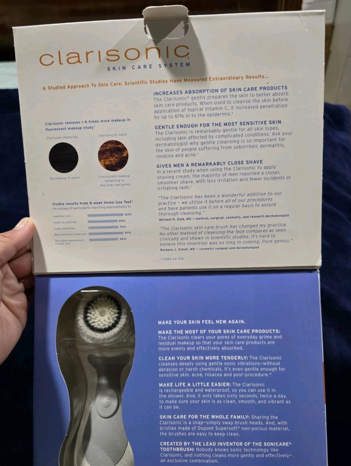 Clarisonic Skin Care System Therapy Kit Brush Head & Cleanser