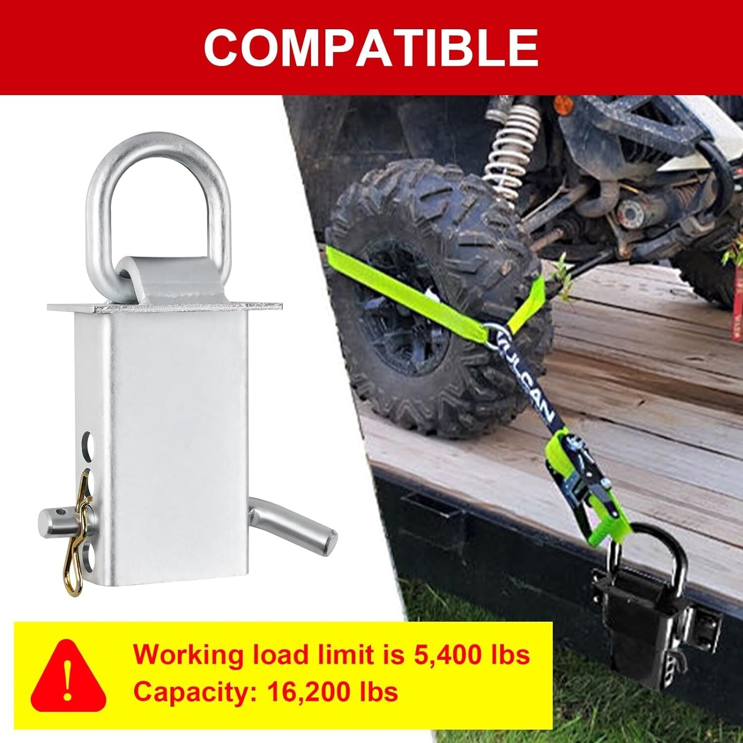 Stake Pocket D Ring Heavy Duty Adjustable Trailer Stake Pocket Zinc Coated4 Pack