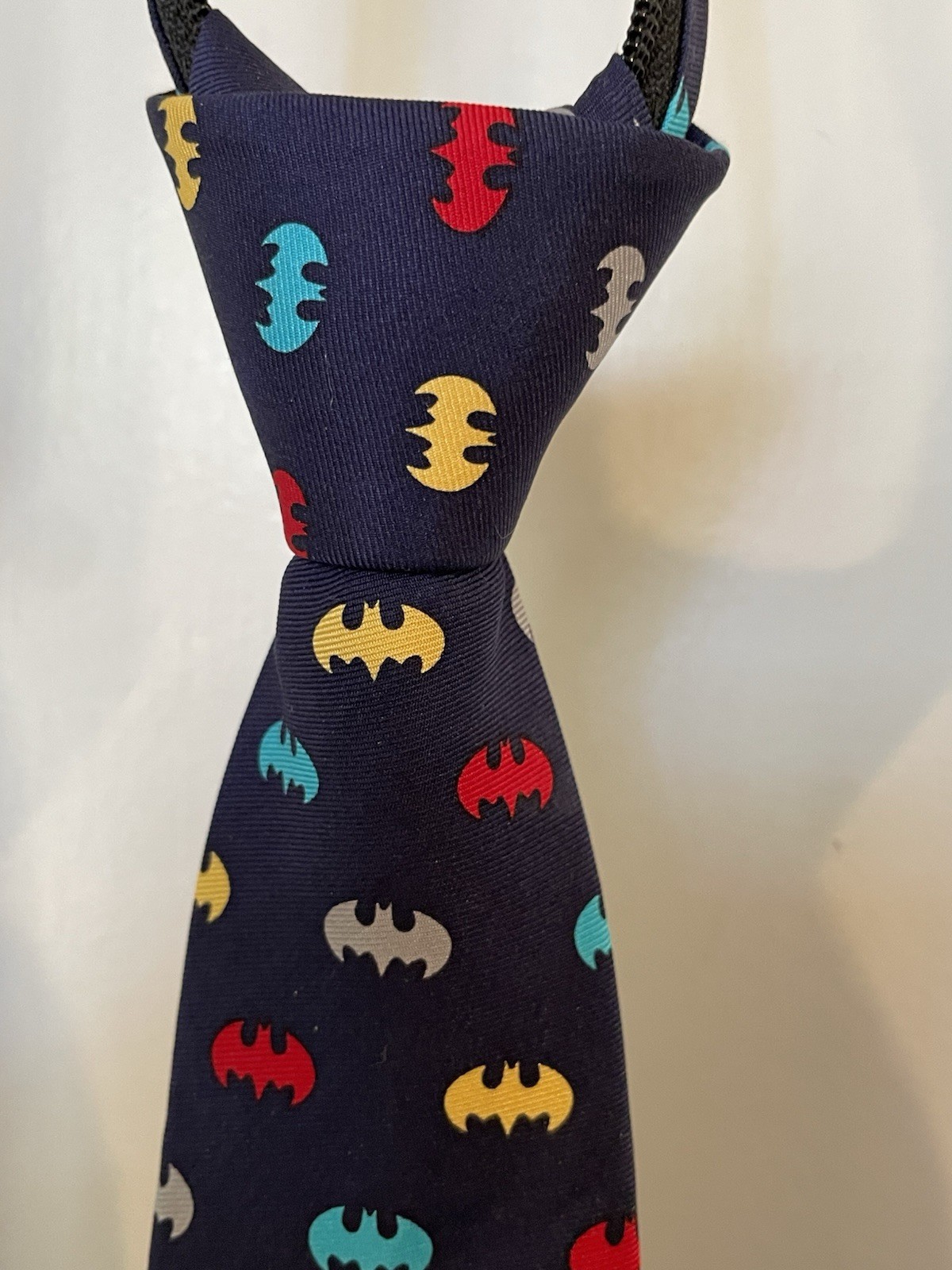 Lot (3) Boy’s 100% Silk Ties DC Batman, DC Superman, Talbots Tie Zipper Pre-tied