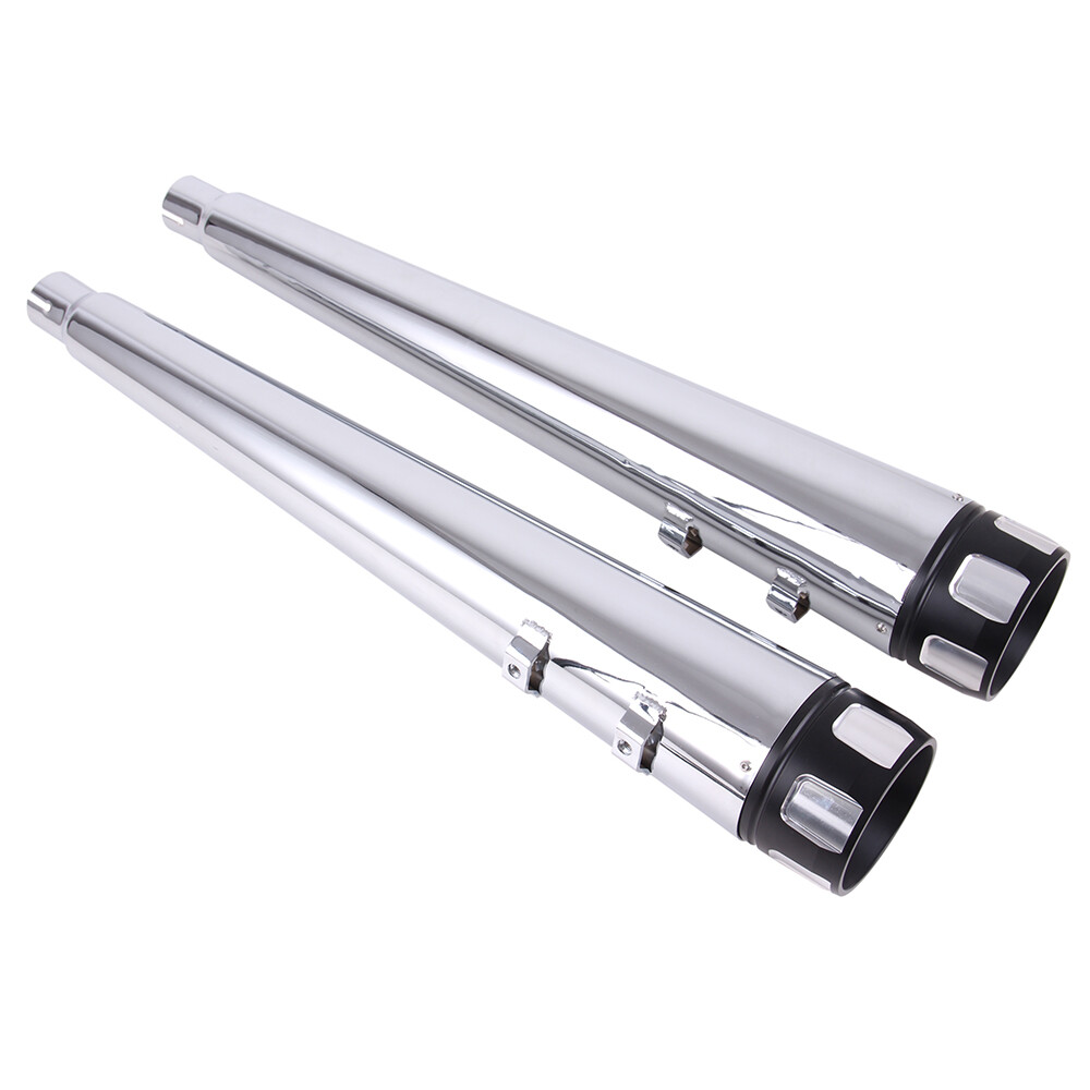 4" Megaphone Exhaust Pipes Mufflers For Harley Touring Ultra Classic Road Glide