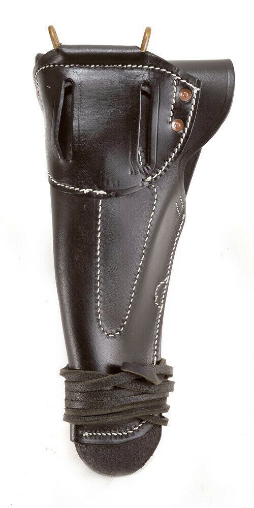 Black Leather US M1916 Colt 1911 .45 Holster Premium Drum Dyed Leather