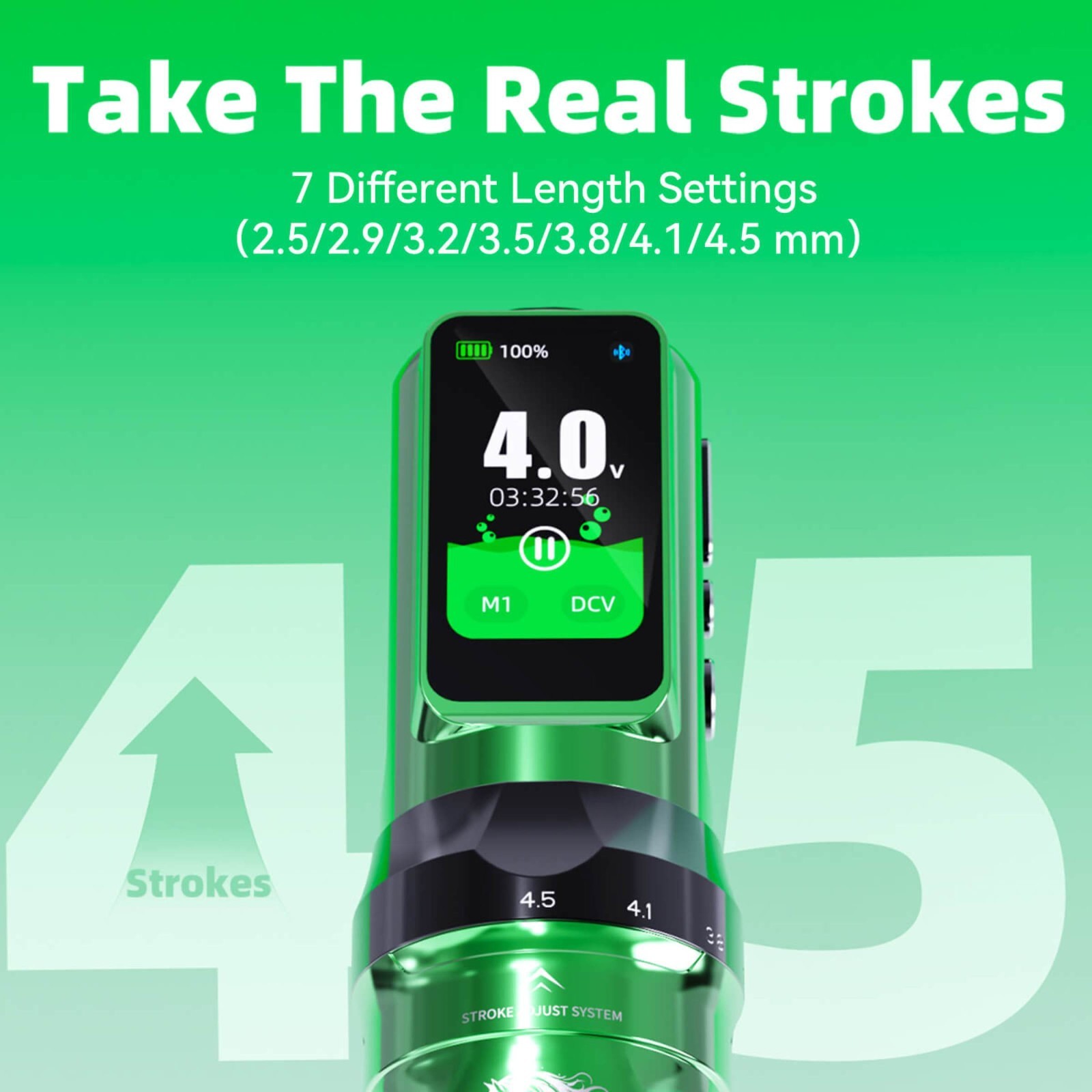 Fold Pro Year of the Horse Edition Wireless Tattoo Pen Machine 2.5-4.5mm 7 Adjus