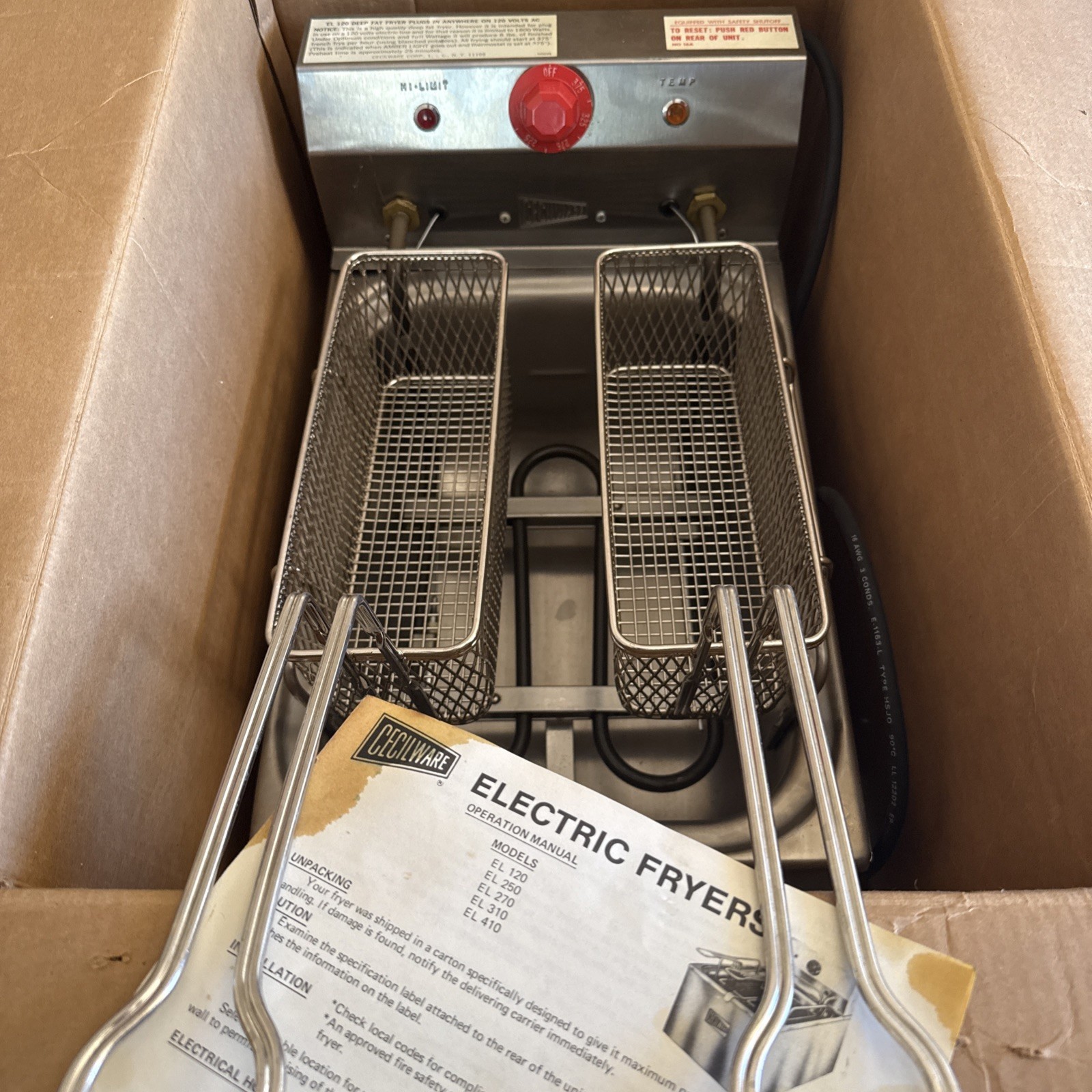 Grindmaster-Cecilware EL - 120 Cecilware Counter Top 15lb Electric Fryer