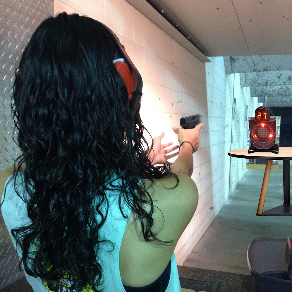 Portable Laser Trainer Target for Dry Fire Practice and Reactive Laser Shooting