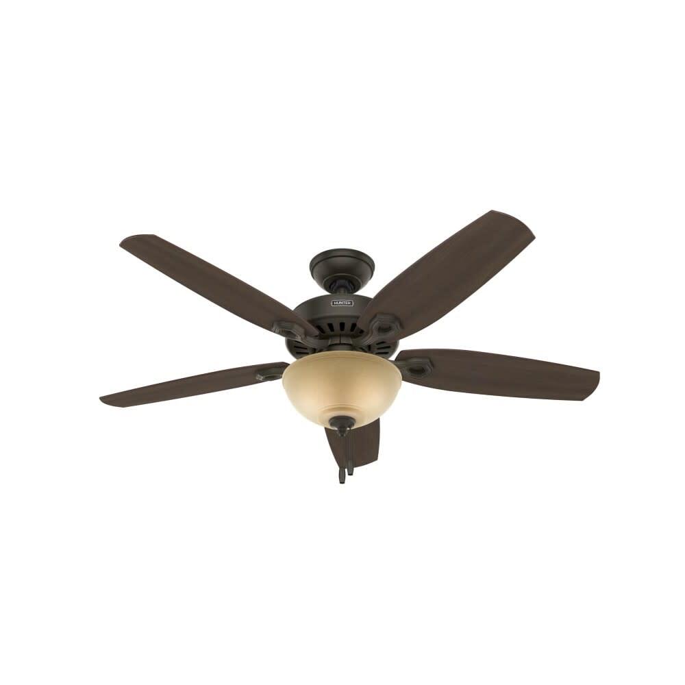 Hunter Fan Builder Deluxe Ceiling Fan 52In Bronze Brazilian Cherry