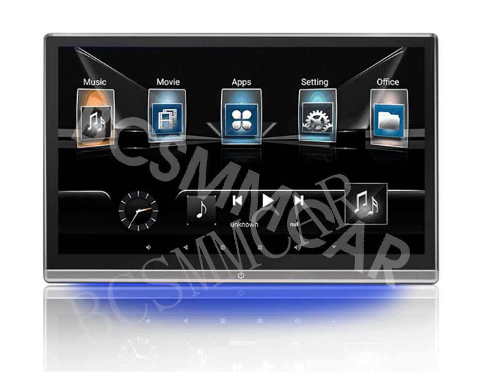 Car Headrest Monitor Touch Screen Video Music TV Player Dual HMDI For Rear Seat