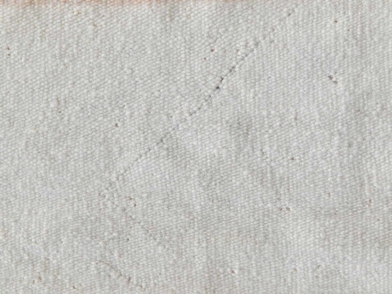 ANTIQUE c.1920 CLEAR FIELD NAVAJO SINGLE SADDLE BLANKET / RUG / WEAVING