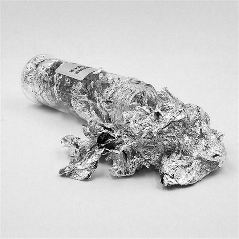 Edible Grade Genuine Pure Silver Leaf Schabin Flakes Art Cake Decorating Tools