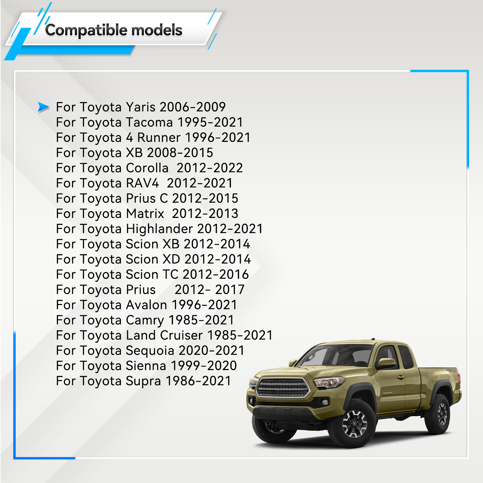 2Pcs Car Motorcycle High & Low Tone Disc Horn For Toyota Corolla Highlander RAV4