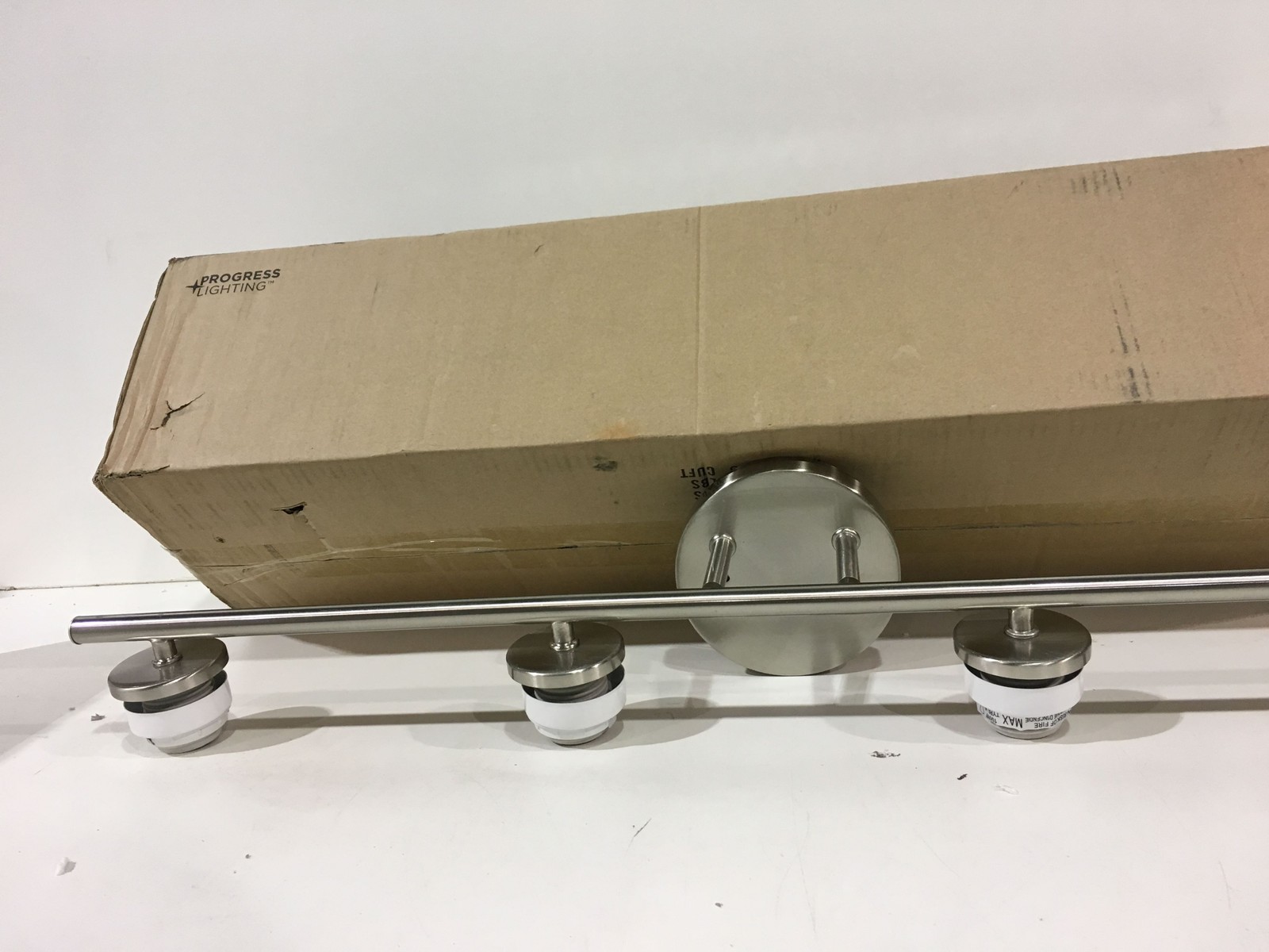 Progress Lighting P2160-09 Replay 4-Light Brushed Nickel Vanity Light New