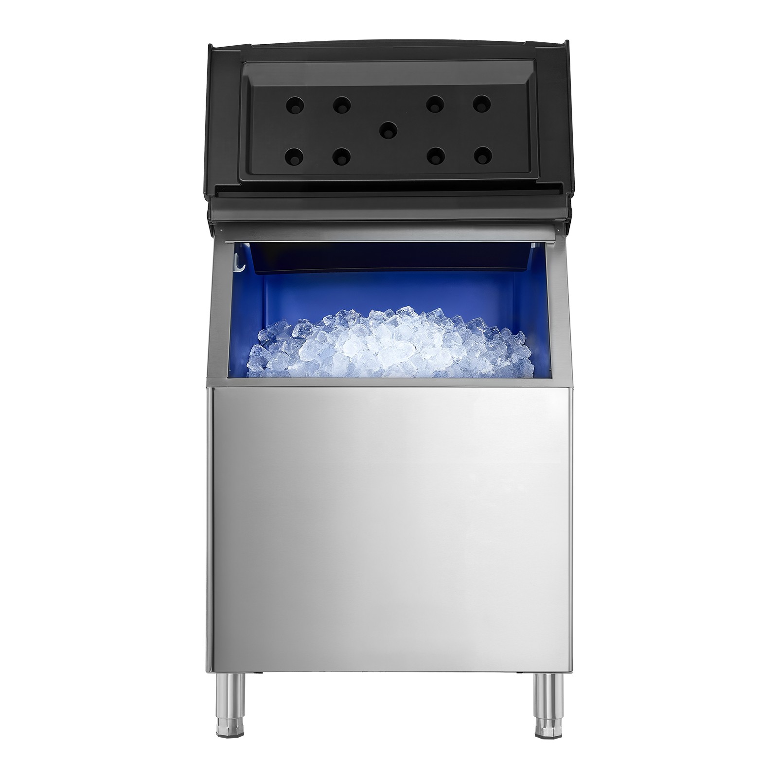 VEVOR Commercial Ice Maker Storage Bin 500lbs Capacity Stainless Steel Ice Bin