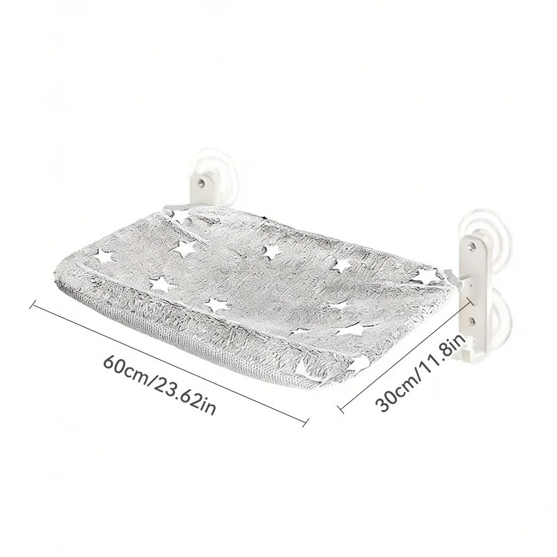 Cat Window Perch Cordless Foldable Pet Hammock Bed Glow in The Dark Glowing