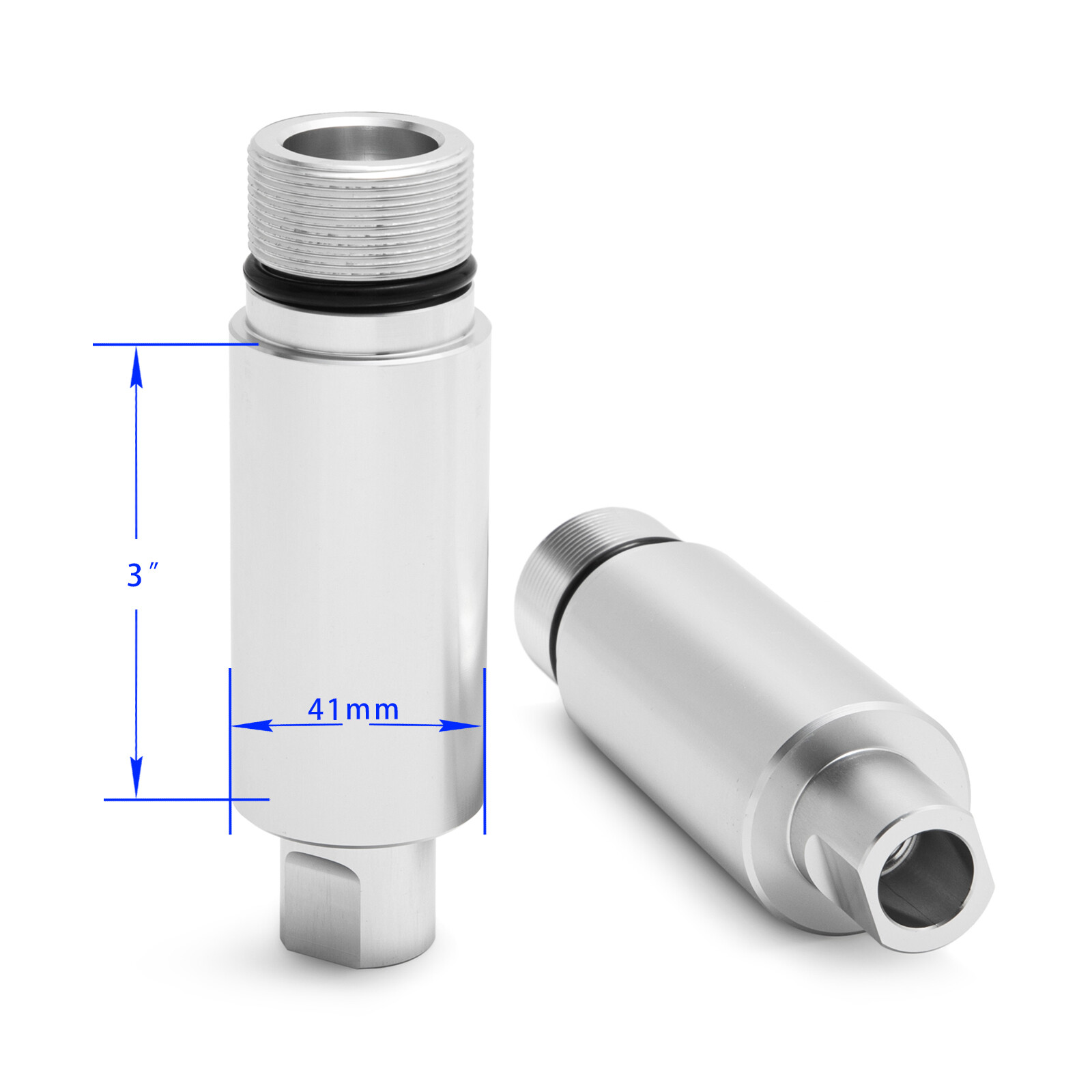 For Harley Pair 41mm Front Fork Tube 3" Extensions Tour Glide FLTC FLTCU FLTCUI