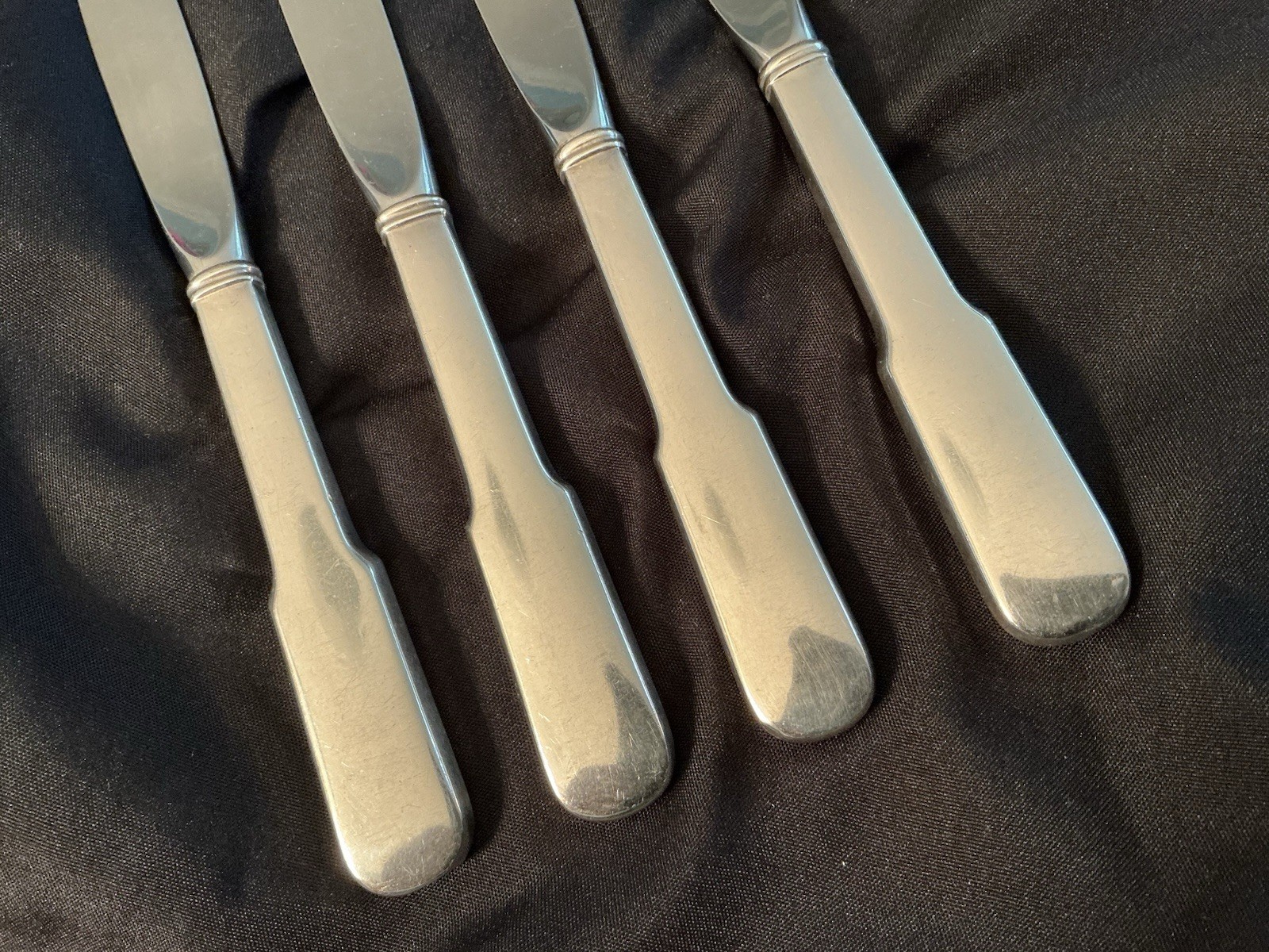 Old English Tipt by Gorham Sterling Silver Knife Lot Of 4 Pieces! 9 1/8”