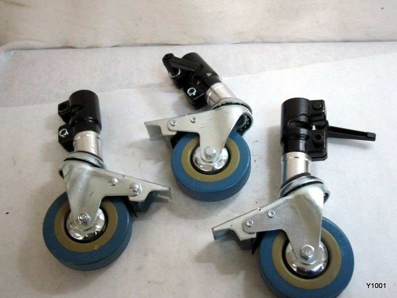 Swivel Caster Wheels Set, Photography Light Stand Wheels 75x21 see pictures