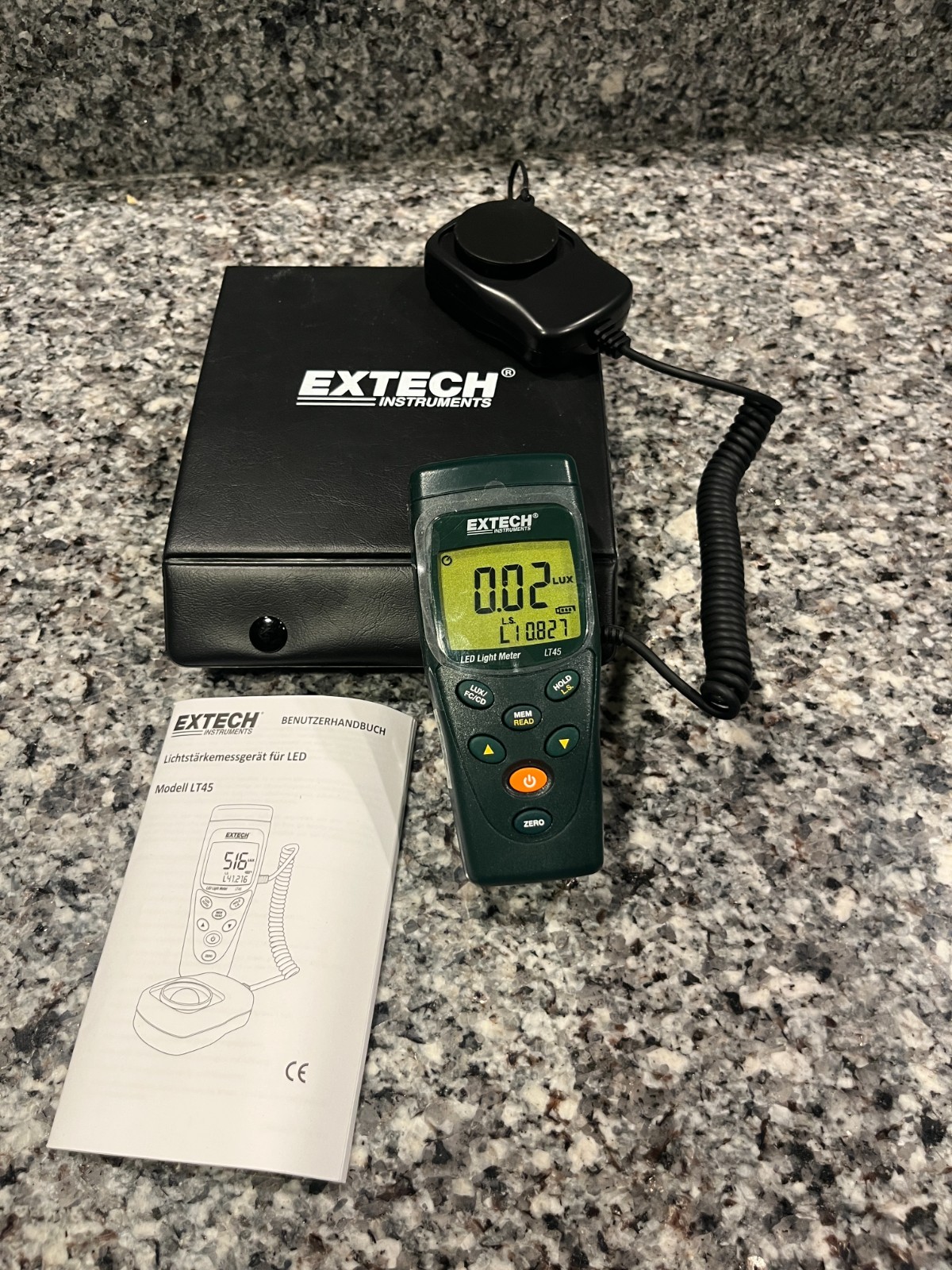 Extech LT45 Color LED Light Meter Digital Lux Foot Candle Tester Industrial Pros