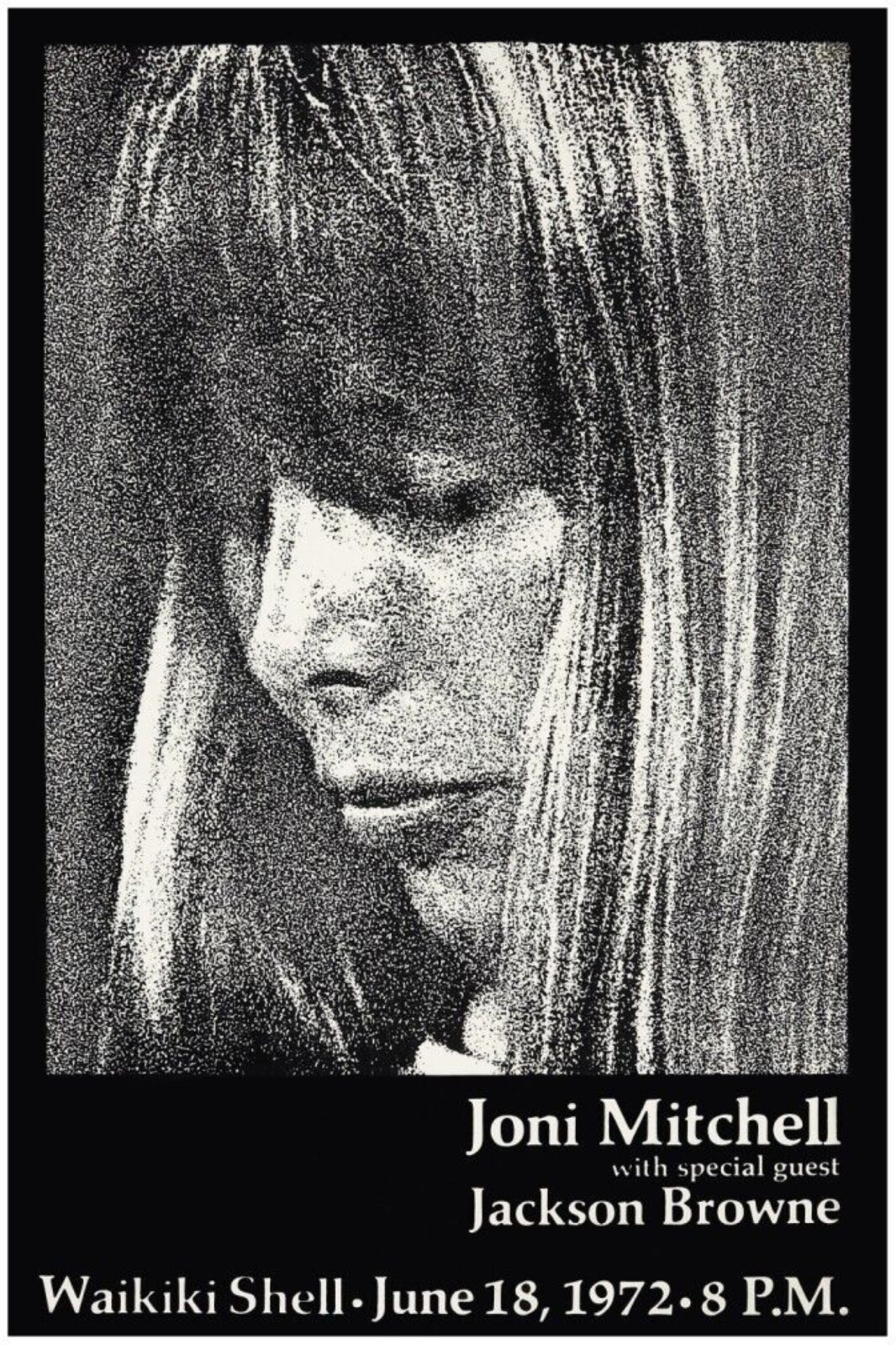 Joni Mitchell Concert Poster 12 X 18 Free Shipping