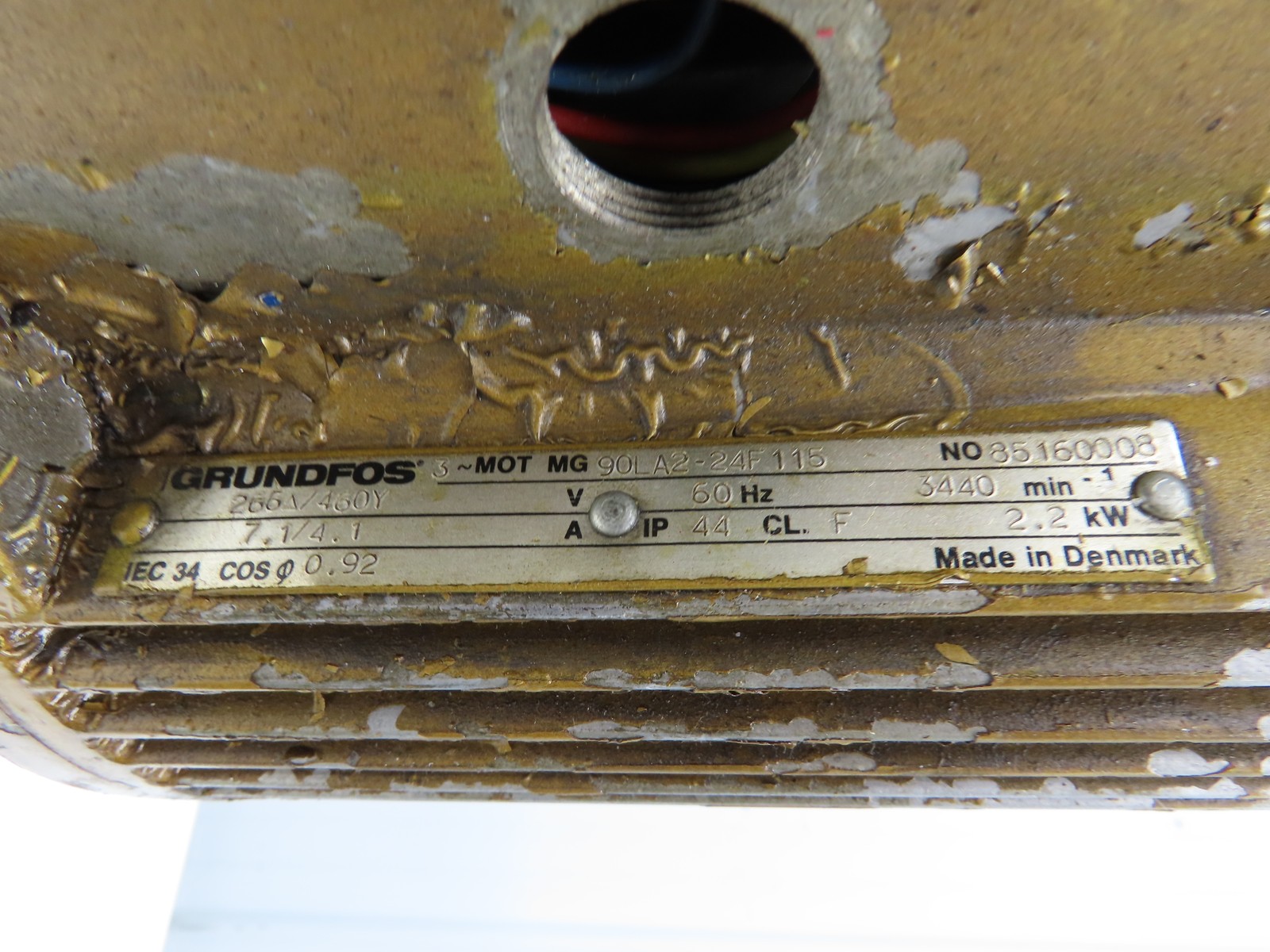 Grundfos CR4-60A Vertical Centrifugal Pump 21gpm 2.2kw 230/460V 3PH 1.25"NPT