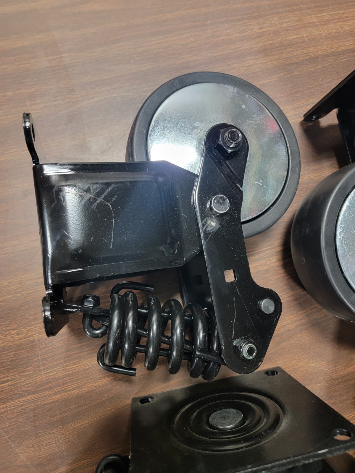 NEW 4 Heavy Duty 6" x 2" Spring Suspension Tool Box Casters 1,000 lbs SALE!