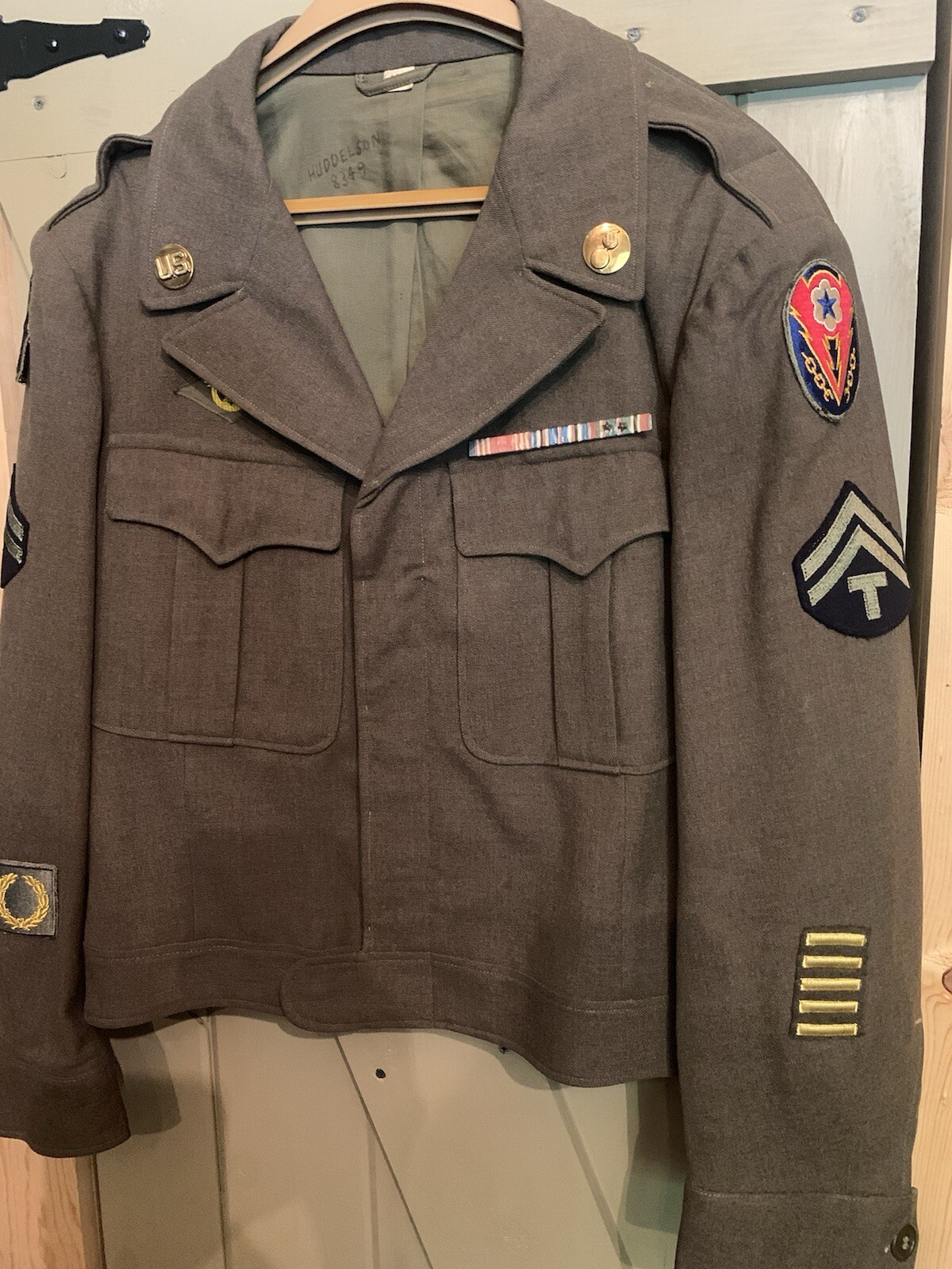 Vintage World War II Army Decorated Wool Jacket