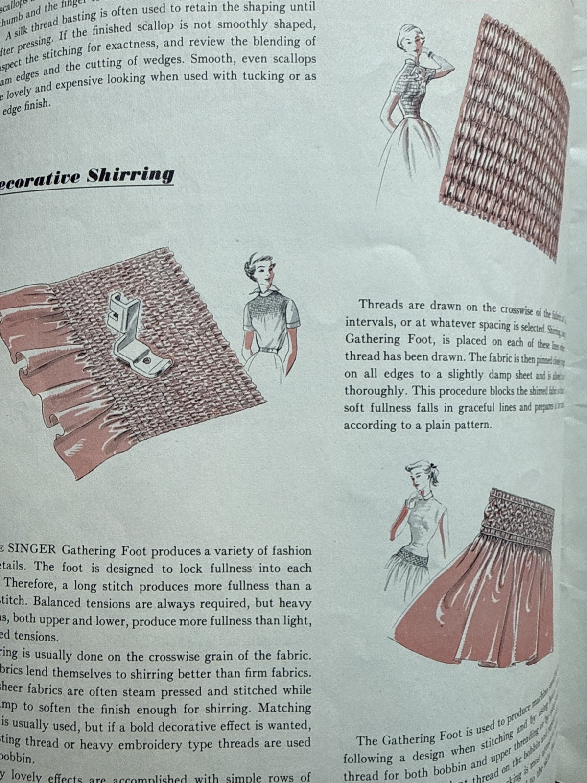 Vintage Singer Sewing Skills Reference Book 1955