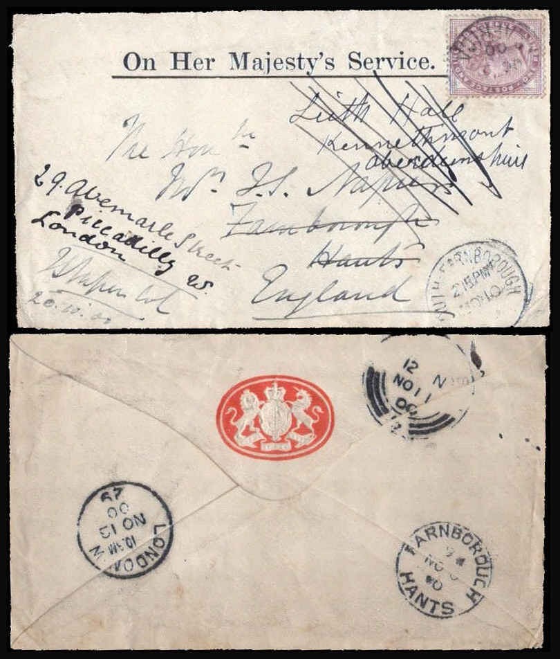 Boer War OHMS Official Cover On Her Majesty’s Service 1900