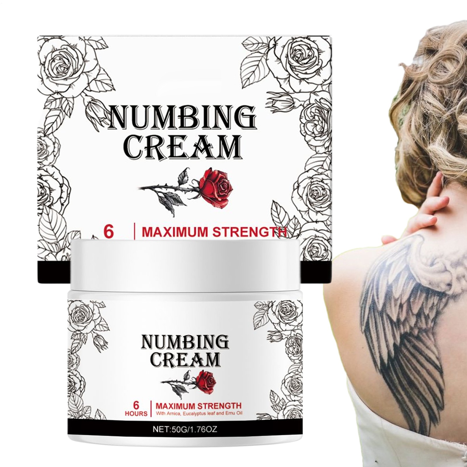 New Tattoo Numibing Cream Gel 50g - Calming Moisturizer Moisturizing Lotion