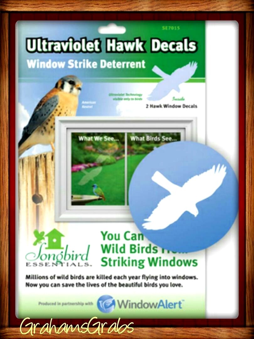WINDOW ALERT ANTI-COLLISION CLINGS ULTRAVIOLET DECAL Prevent BIRD Window Strikes