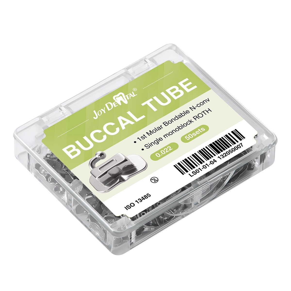 50 Set AZDENT Dental Ortho MIM Buccal Tube Roth/MBT 0.022 1st Molar Bondable